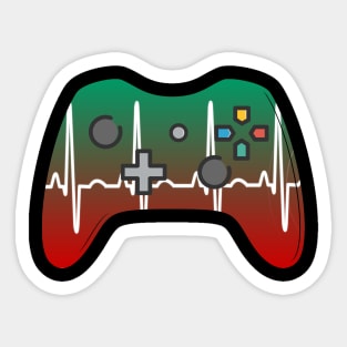 Gamer Heartbeat Sticker